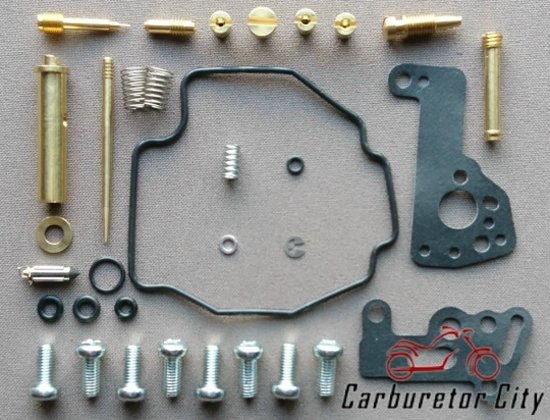 Comprehensive Service Kit for Mikuni BDS Carburetor on Yamaha XV 535 Virago  - FRONT